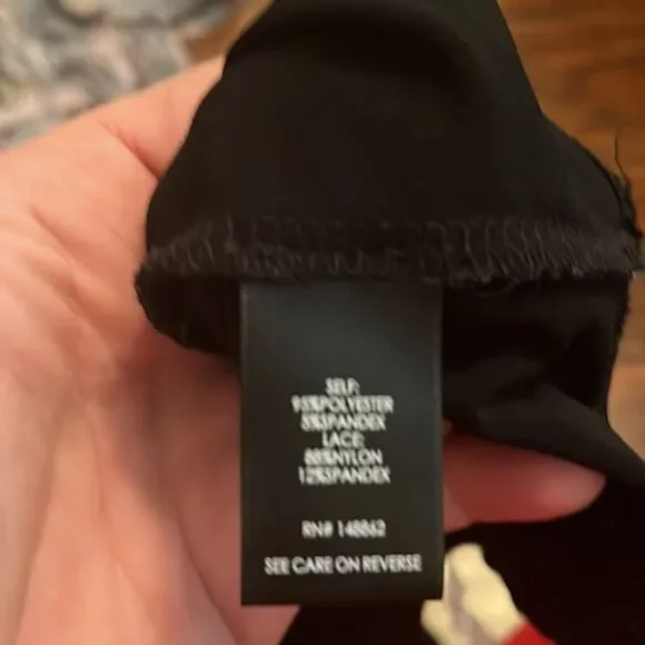 Torrid Black Pink Roses Floral Lace Detailing In Front Dress Contemporary - Picture 10 of 11